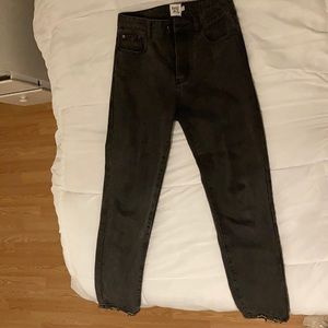 Princess Polly black straight leg  jeans